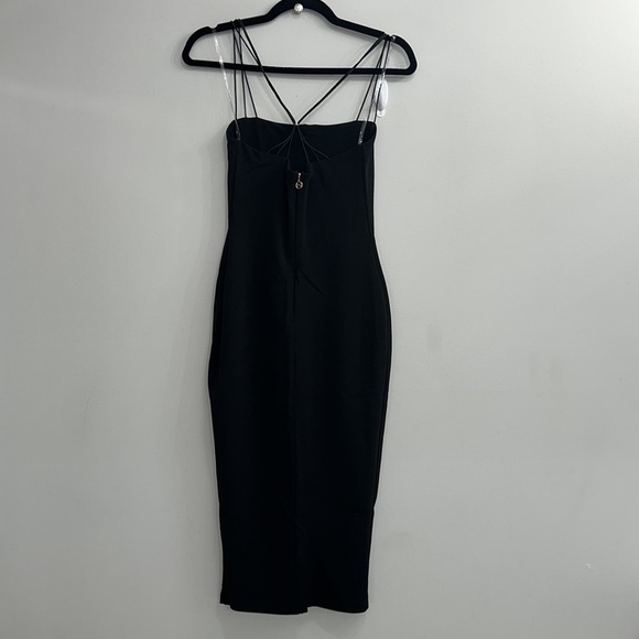 NOOKIE Trinity Two Way Midi Dress in Black - Picture 8 of 10